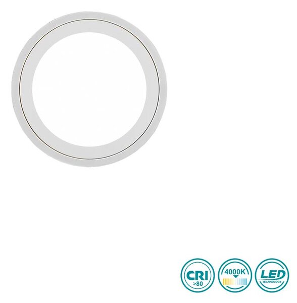 Φωτιστικό Οροφής RL Lighting Carus R67223331 Λευκό Ματ