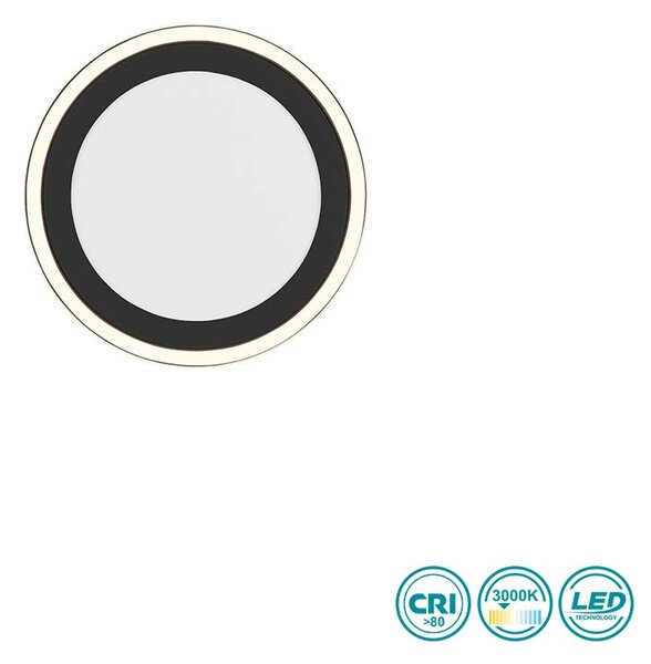 Φωτιστικό Οροφής RL Lighting Carus R67223332 Μαύρο Ματ