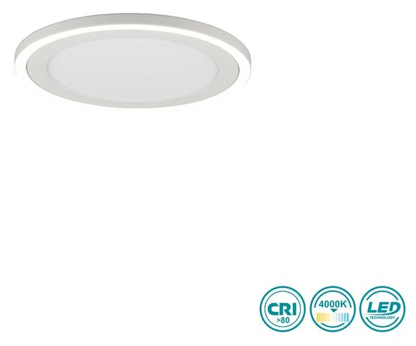 Φωτιστικό Οροφής RL Lighting Carus R67223331 Λευκό Ματ