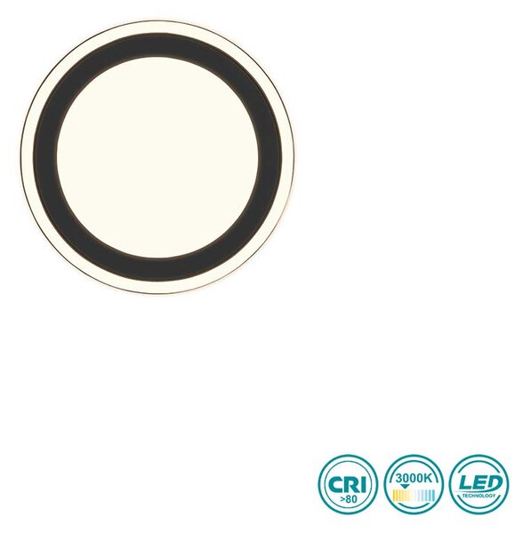 Φωτιστικό Οροφής RL Lighting Carus R67223332 Μαύρο Ματ