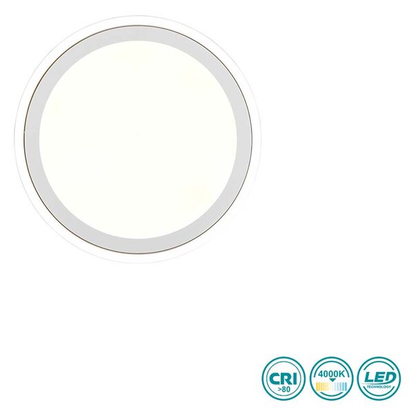 Φωτιστικό Οροφής RL Lighting Carus R67224331 Λευκό Ματ