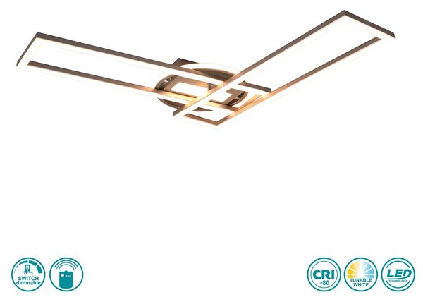 Φωτιστικό Οροφής RL Lighting Twister R67183107 Ασημί