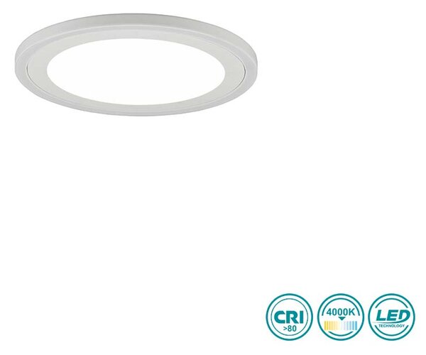 Φωτιστικό Οροφής RL Lighting Carus R67223331 Λευκό Ματ