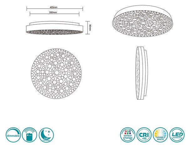 Φωτιστικό Οροφής RL Lighting Chizu R67161131 Λευκό Ματ