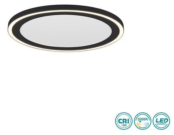 Φωτιστικό Οροφής RL Lighting Carus R67224332 Μαύρο Ματ