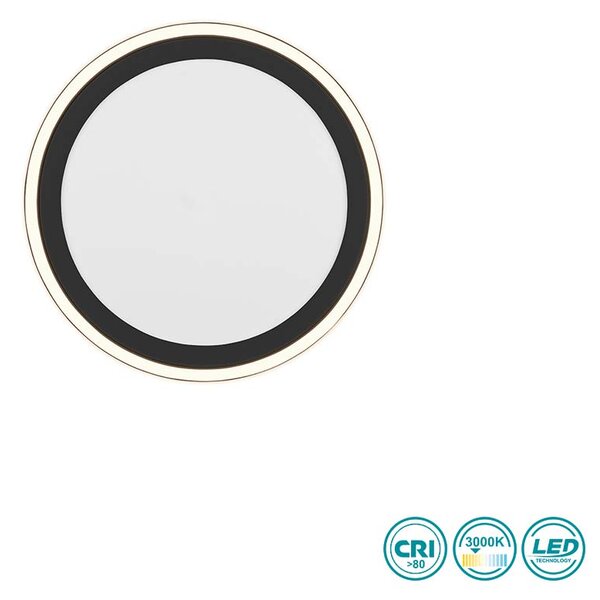 Φωτιστικό Οροφής RL Lighting Carus R67224332 Μαύρο Ματ