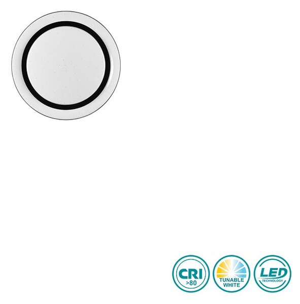 Φωτιστικό Οροφής RL Lighting Atria R67042832 Μαύρο Ματ