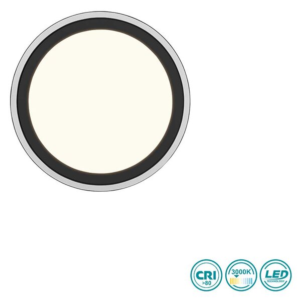 Φωτιστικό Οροφής RL Lighting Carus R67224332 Μαύρο Ματ