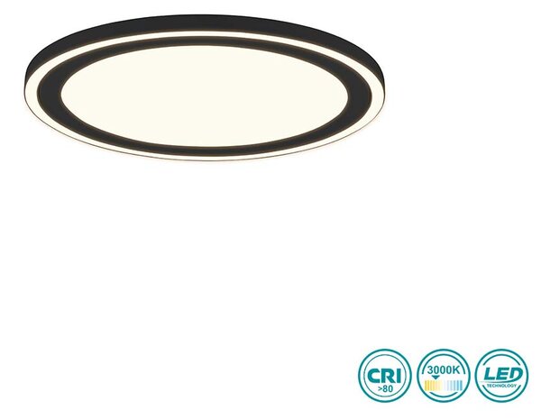 Φωτιστικό Οροφής RL Lighting Carus R67224332 Μαύρο Ματ