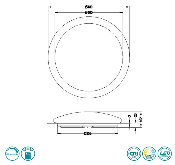 Φωτιστικό Οροφής RL Lighting Frodo R62064800