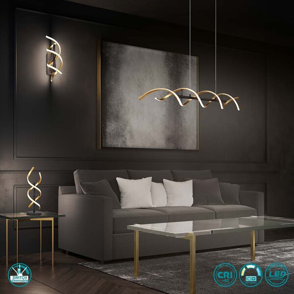 Φωτιστικό Κρεμαστό Trio Lighting SEQUENCE 341810208 Χρυσό Χρώμα (Gold Coloured) 2300+3000+4000K