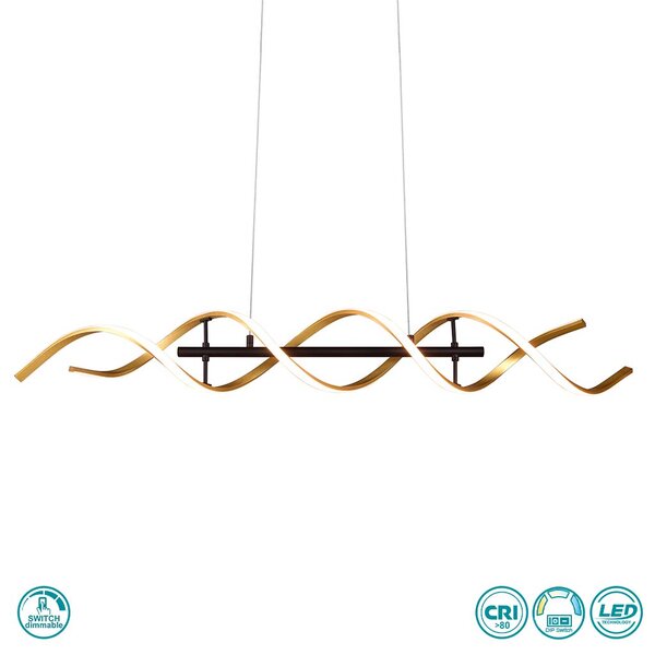 Φωτιστικό Κρεμαστό Trio Lighting SEQUENCE 341810208 Χρυσό Χρώμα (Gold Coloured) 2300+3000+4000K