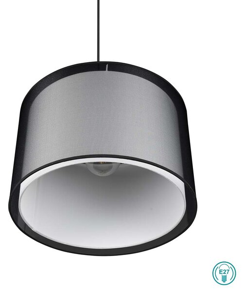 Φωτιστικό Κρεμαστό Trio Lighting Burton 311400132 Μαύρο - Λευκό