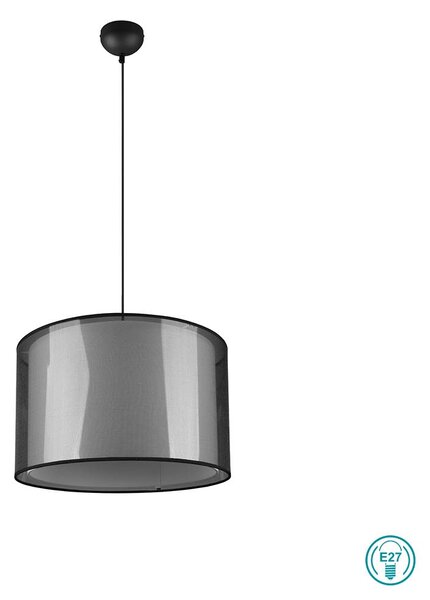 Φωτιστικό Κρεμαστό Trio Lighting Burton 311400132 Μαύρο - Λευκό