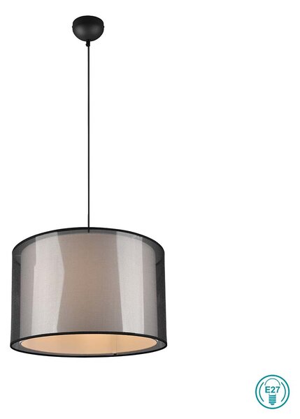 Φωτιστικό Κρεμαστό Trio Lighting Burton 311400132 Μαύρο - Λευκό