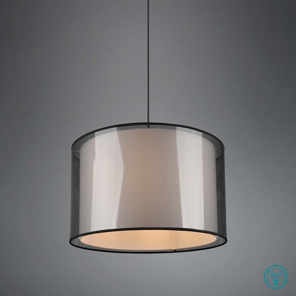 Φωτιστικό Κρεμαστό Trio Lighting Burton 311400132 Μαύρο - Λευκό