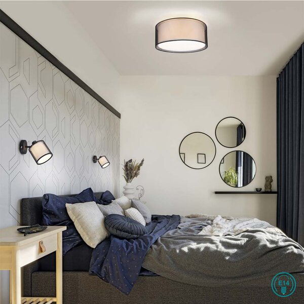 Σποτ Trio Lighting Burton 811400132 Μαύρο - Λευκό