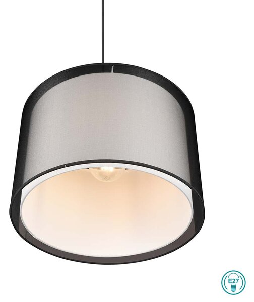 Φωτιστικό Κρεμαστό Trio Lighting Burton 311400132 Μαύρο - Λευκό