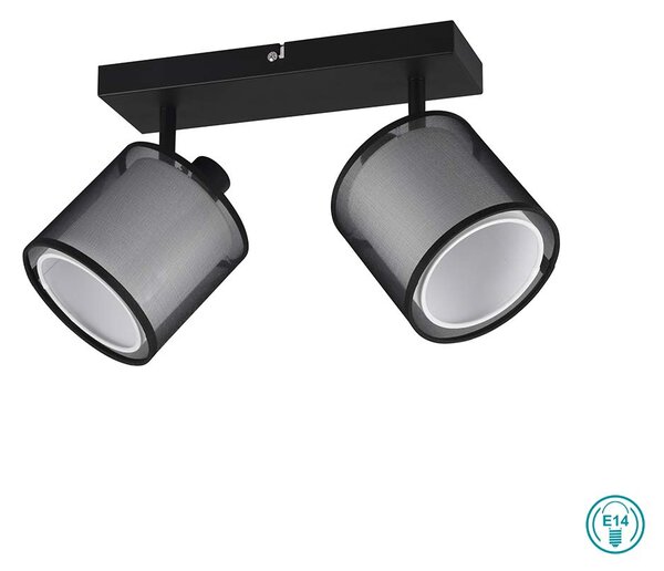 Σποτ Trio Lighting Burton 811400232 Μαύρο - Λευκό