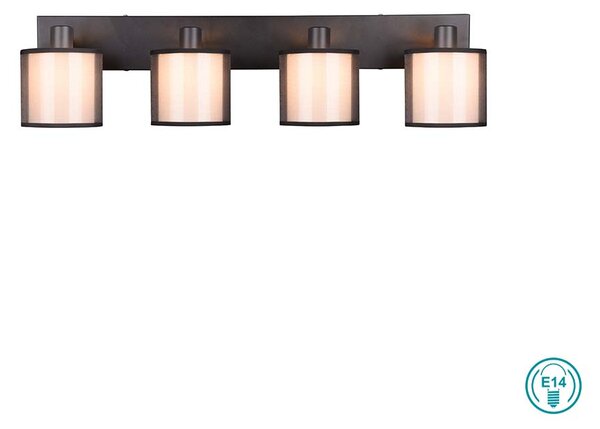 Σποτ Trio Lighting Burton 811400432 Μαύρο - Λευκό