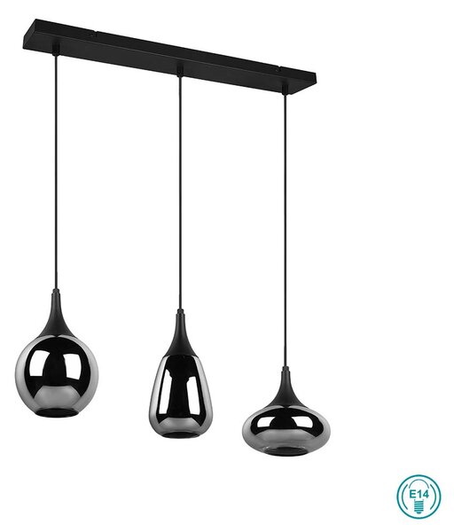 Φωτιστικό Κρεμαστό Trio Lighting Lumina 317000332 Μαύρο Ματ