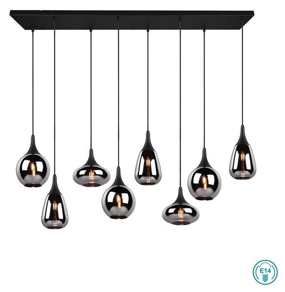 Φωτιστικό Κρεμαστό Trio Lighting Lumina 317000832 Μαύρο Ματ