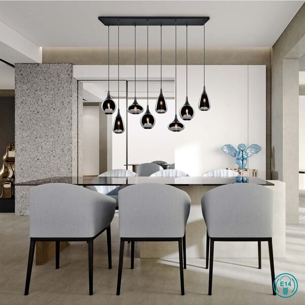 Φωτιστικό Κρεμαστό Trio Lighting Lumina 317000832 Μαύρο Ματ