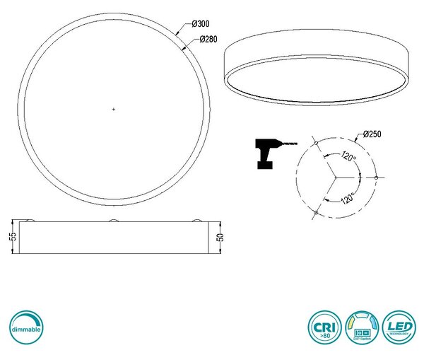 Φωτιστικό Οροφής Trio Lighting Waco 627413031 Λευκό Ματ