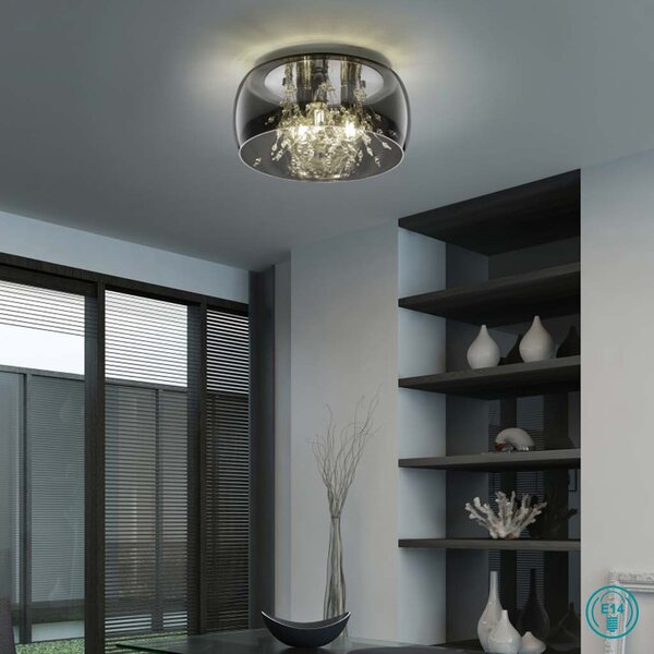 Φωτιστικό Οροφής Trio Lighting Crystel 616700306 Χρώμιο