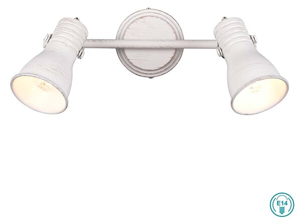 Σποτ Trio Lighting Steam 813400227 Λευκό Πατίνα