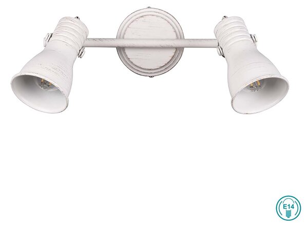 Σποτ Trio Lighting Steam 813400227 Λευκό Πατίνα