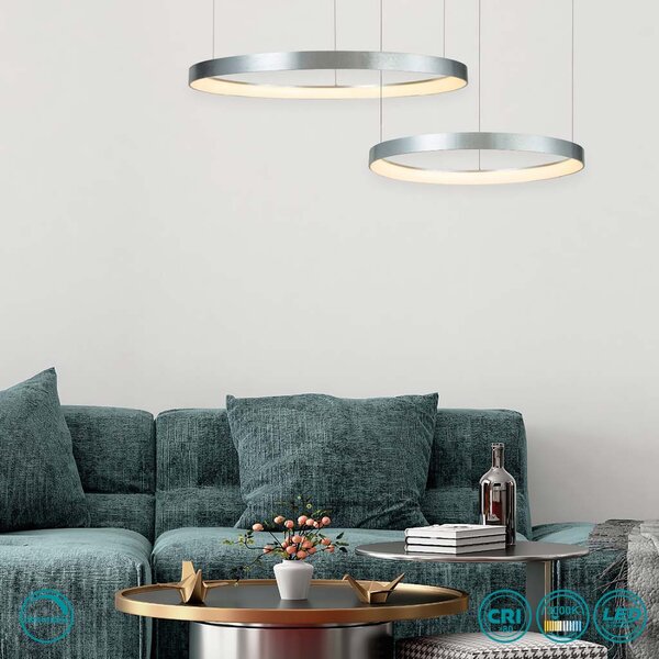 Φωτιστικό Κρεμαστό Home Lighting Amaya 77-8145 Νίκελ Ματ Dimmable