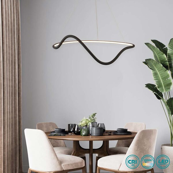 Φωτιστικό Κρεμαστό Home Lighting Krishna 77-8166 Μαύρο Ματ