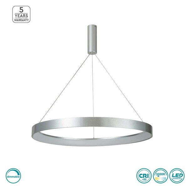 Φωτιστικό Κρεμαστό Home Lighting Amaya 77-8145 Νίκελ Ματ Dimmable