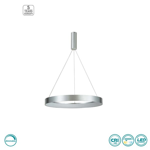 Φωτιστικό Κρεμαστό Home Lighting Amaya 77-8144 Νίκελ Ματ Dimmable