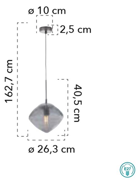 Φωτιστικό Κρεμαστό Fan Europe Greenwich-E-S1 BLU 8031414874620 Μπλε