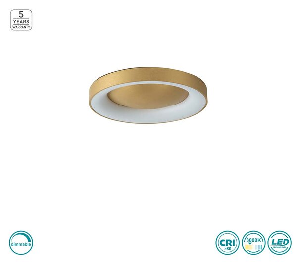 Φωτιστικό Οροφής Home Lighting Amaya 77-8159 Χρυσό Ματ Dimmable