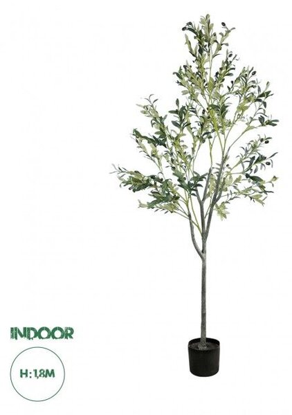 Artificial Garden OLIVE TREE 20054 Τεχνητό Διακοσμητικό Φυτό Ελιά Υ180cm Globostar 20054 Πράσινο