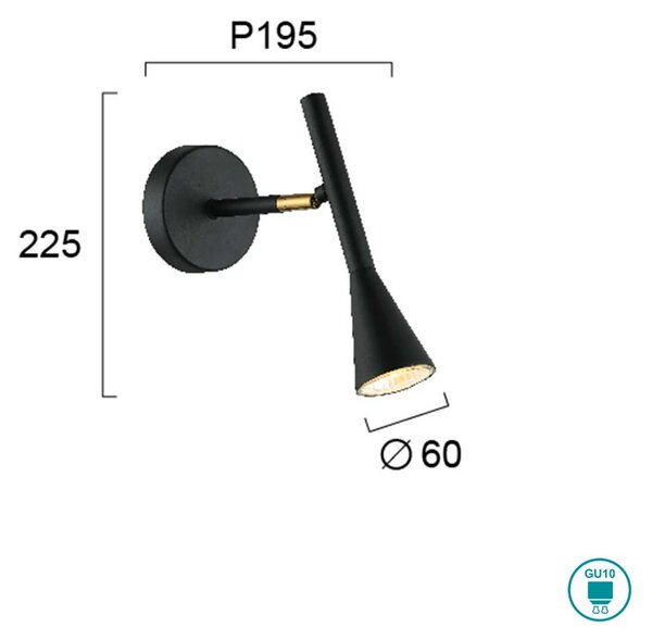 Απλίκα Viokef Melody 4283700 Μαύρη