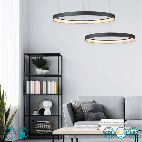 Φωτιστικό Κρεμαστό Home Lighting Amaya 77-8139 Μαύρο Smart