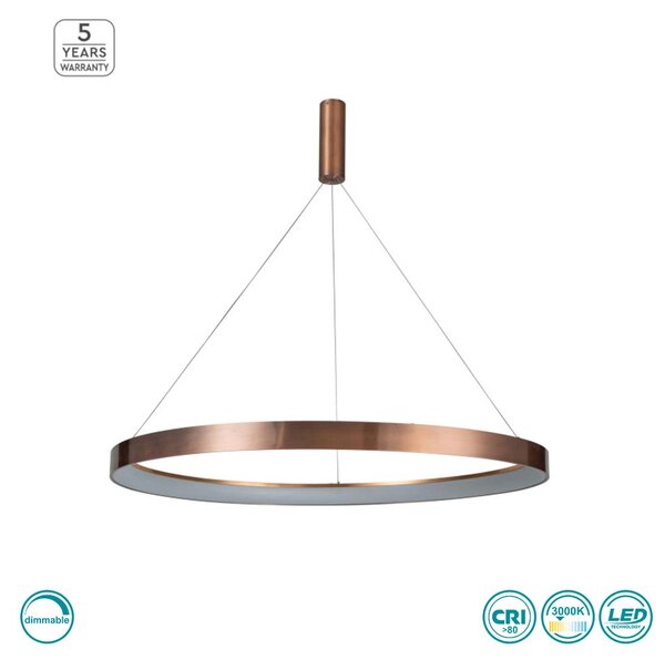 Φωτιστικό Κρεμαστό Home Lighting Amaya 77-8152 Χαλκός Dimmable