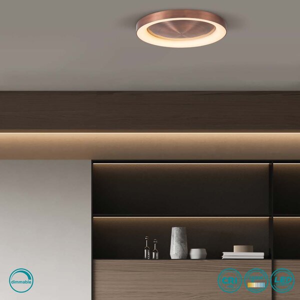 Φωτιστικό Οροφής Home Lighting Amaya 77-8161 Χαλκός Dimmable