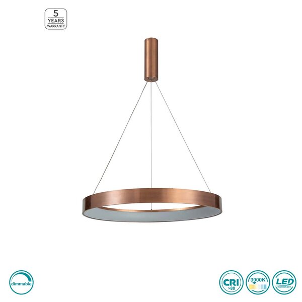 Φωτιστικό Κρεμαστό Home Lighting Amaya 77-8150 Χαλκός Dimmable