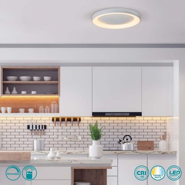 Φωτιστικό Οροφής Home Lighting Amaya 77-8156 Λευκό Smart