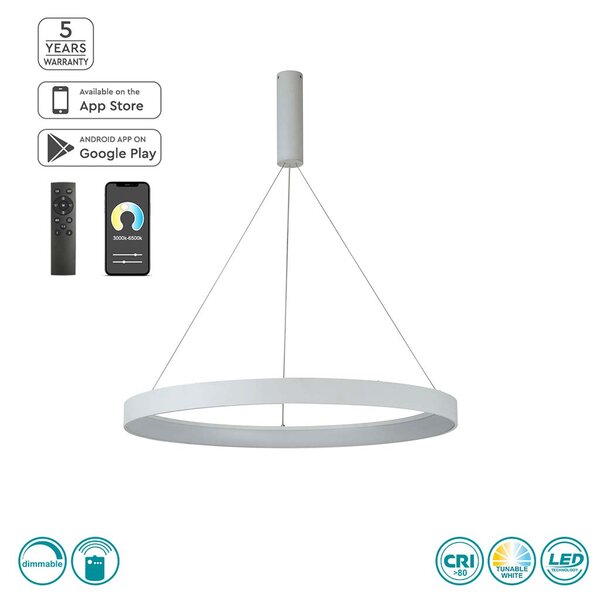 Φωτιστικό Κρεμαστό Home Lighting Amaya 77-8142 Λευκό Smart