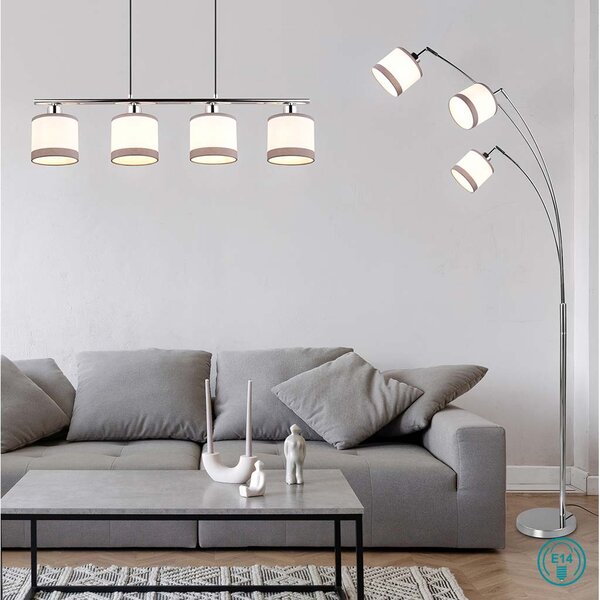 Φωτιστικό Κρεμαστό Ράγα RL Lighting Davos R31554006 Λευκό