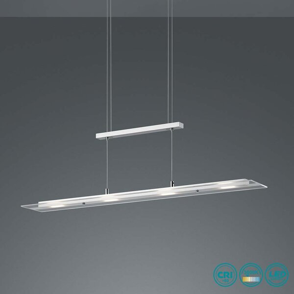 Φωτιστικό Κρεμαστό RL Lighting Milos R32004107 Νίκελ Ματ