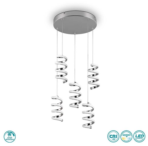 Φωτιστικό Κρεμαστό RL Lighting Laola R34185306 Χρώμιο (4000K)