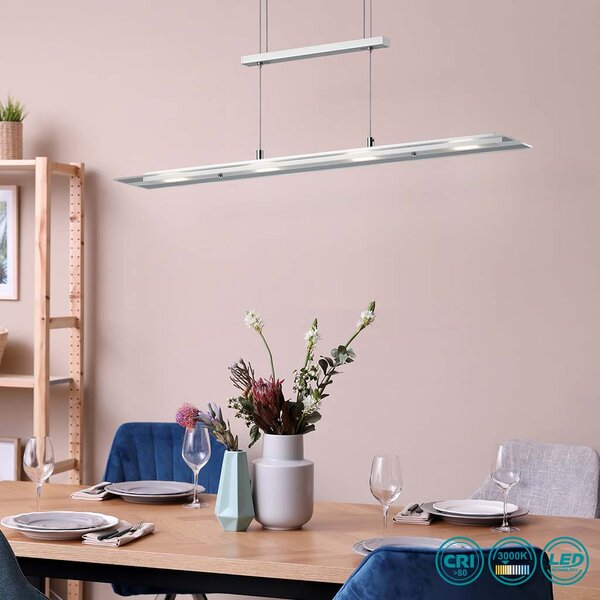 Φωτιστικό Κρεμαστό RL Lighting Milos R32004107 Νίκελ Ματ