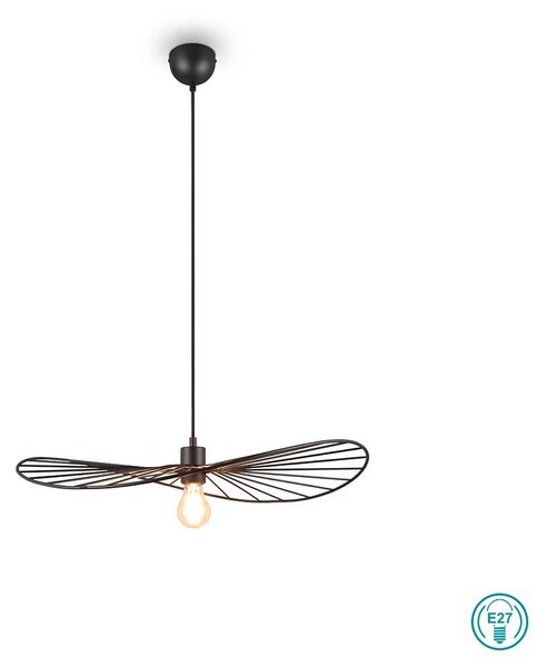 Φωτιστικό Κρεμαστό Vintage Industrial RL Lighting Chapeau R31451032 Μαύρο Ματ